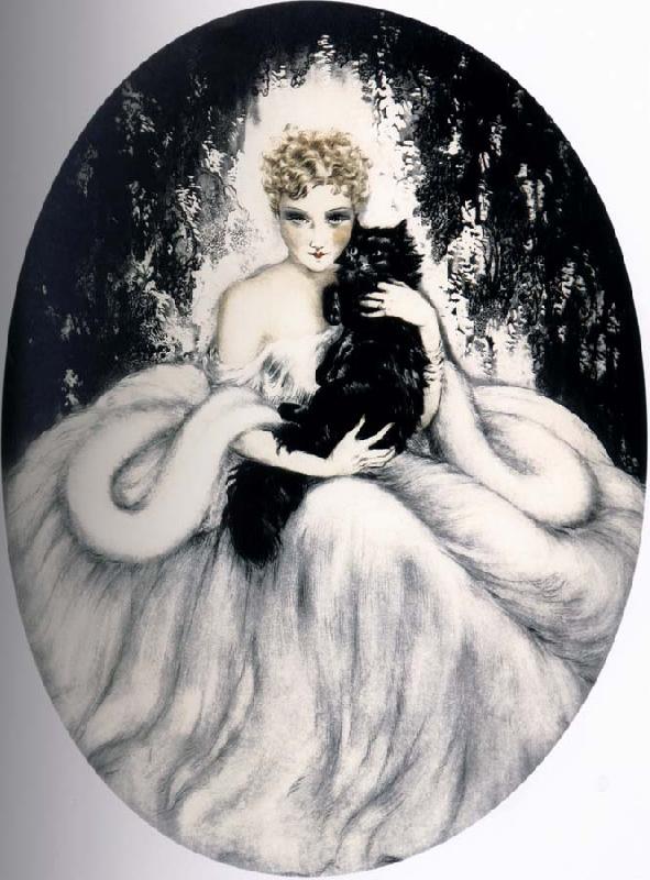 Louis Lcart Black Cat oil painting image